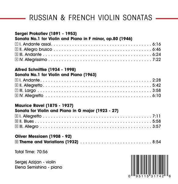 Sergei Prokofiev - Russian & French Violin Sonatas , (CD) [2]