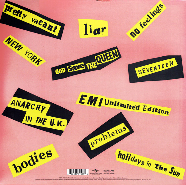 Sex Pistols – Never Mind The Bollocks Here's The Sex Pistols (Disc Vinil) [2]