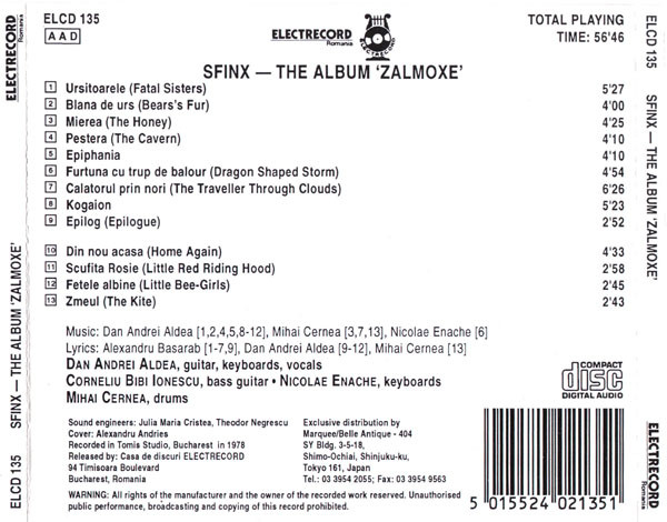 Sfinx (3) – Zalmoxe (CD) [2]