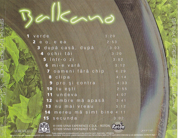 Sfinx Experience - Balkano , (CD) [2]