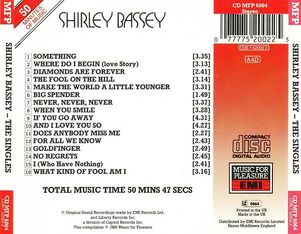 Shirley Bassey - The Singles, (CD) [2]