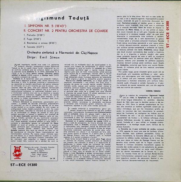 Sigismund Toduță - Simfonia Nr. 5 / Concertul Nr. 2 Pentru Orchestră De Coarde [2]