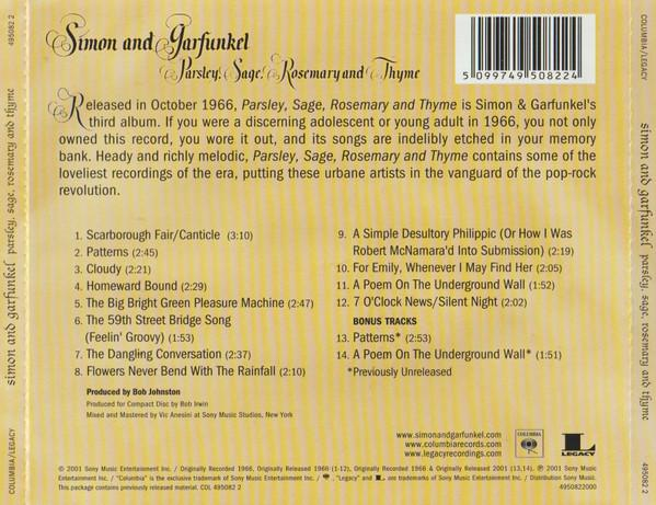 Simon & Garfunkel - Parsley, Sage, Rosemary And Thyme (CD) [2]