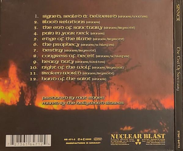 Sinner - The End Of Sanctuary, (CD) [2]