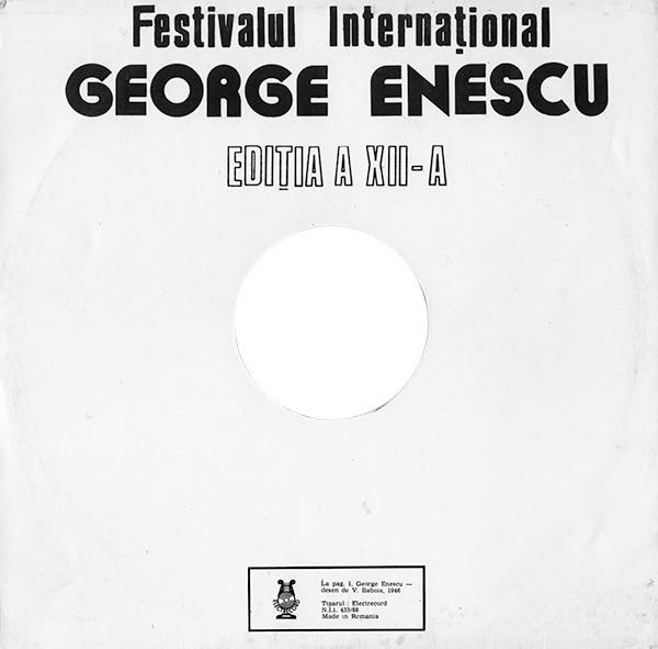 Sir Edward Elgar - Festivalul Internațional George Enescu Ediția A XII-a București 5-29 Septembrie 1991 [2]