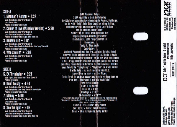Snap! - The Madman's Return (1st Edition) (Caseta Audio) [2]