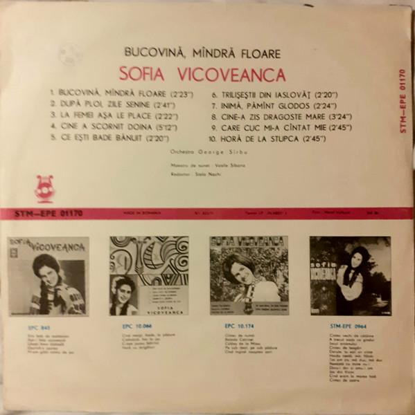 Sofia Vicoveanca - Bucovină, Mîndră Floare [2]