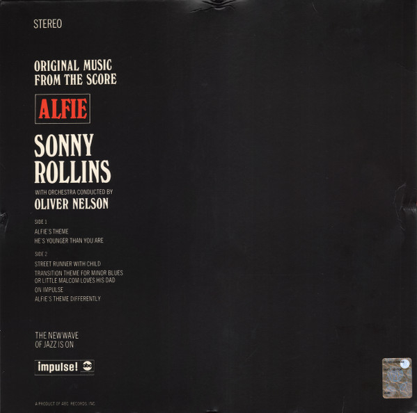 Sonny Rollins With Orchestra Conducted By Oliver Nelson – Alfie [2]