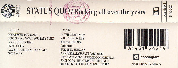 Status Quo - Rocking All Over The Years (Caseta Audio) [2]