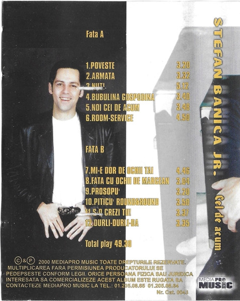 Ștefan Bănică Jr. - Cel De Acum , (Casetă Audio) [2]