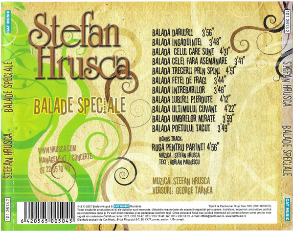 Stefan Hrusca* – Balade Speciale (CD) [2]