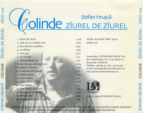 Ștefan Hrușcă - Colinde (Zîurel De Zîurel), (CD) [2]