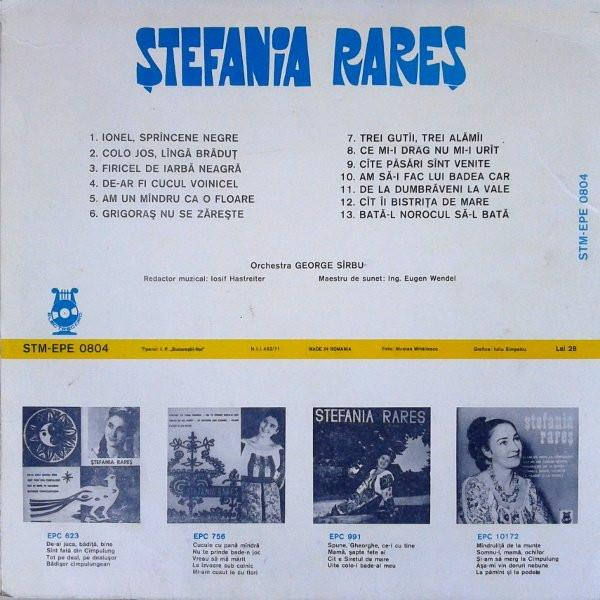 Ștefania Rareș - Ionel, Sprîncene Negre (Disc Vinil) [2]