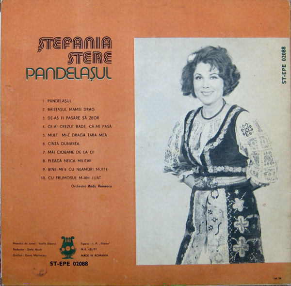 Ștefania Stere - Pandelașul, (Disc Vinil) [2]