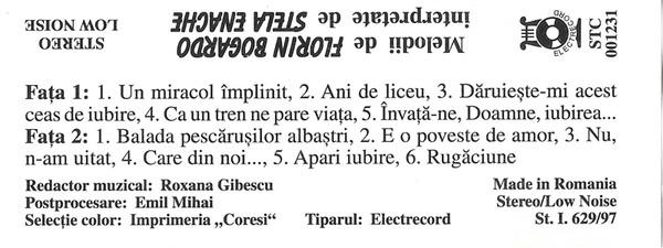 Stela Enache - Melodii De Florin Bogardo Interpretate De Stela Enache , (Casetă Audio) [2]