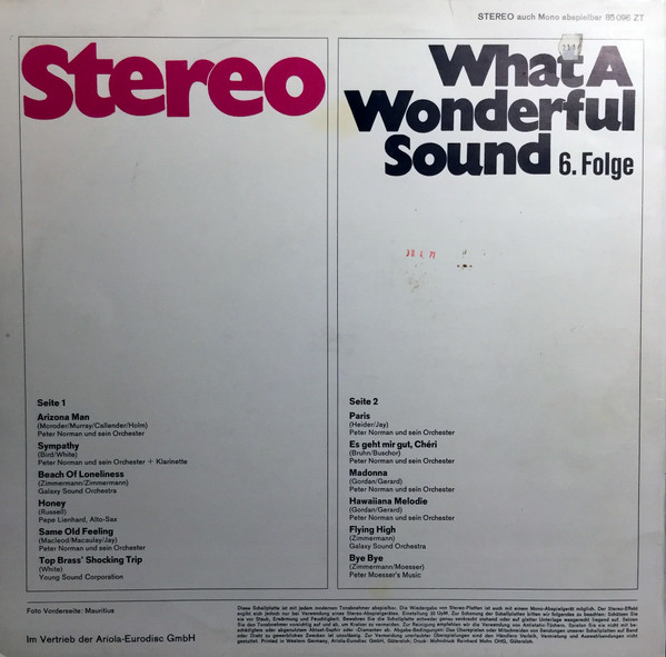 Stereo - What A Wonderful Sound 6. Folge (Disc Vinil) [2]