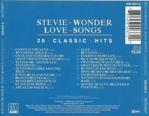 Stevie Wonder - Love Songs - 20 Classic Hits (CD) [2]