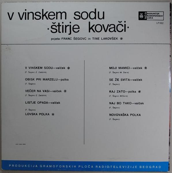 Štirje Kovači - V Vinskem Sodu (Disc Vinil) [2]