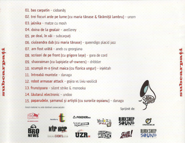Subcarpați – Culese Din Cartier Vol. 1 (CD) [2]
