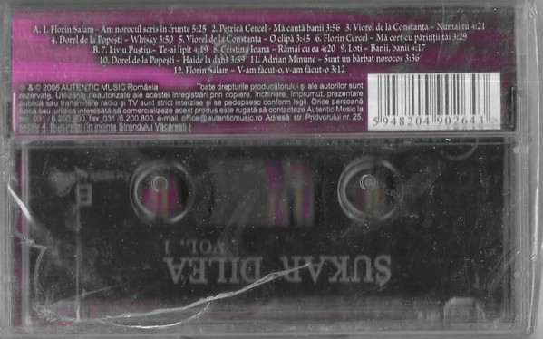 Sukar Dilea Vol. 1, (Casetă Audio) [2]