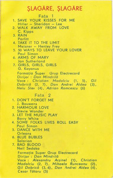 Super Grup Electrecord - Șlagăre, Șlagăre (Caseta Audio) [2]