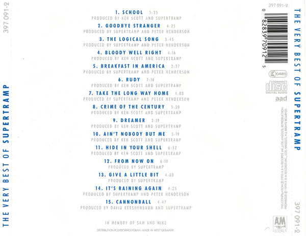 Supertramp - The Very Best Of Supertramp (CD) [2]