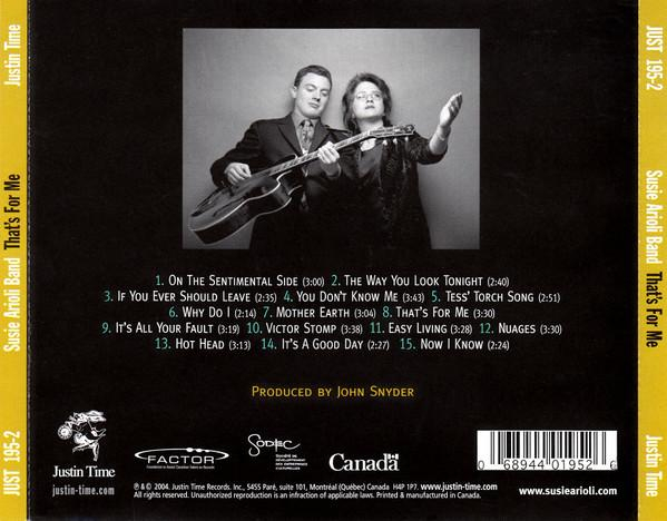 Susie Arioli Band - That's For Me (CD) [2]
