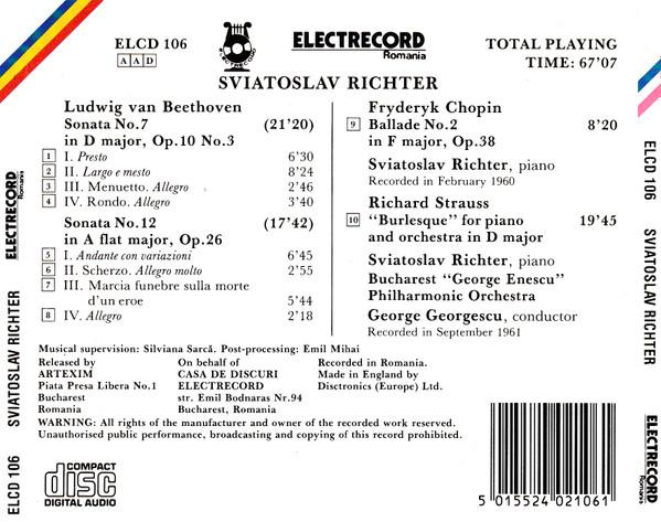 Sviatoslav Richter - Piano Sonatas Nos. 7 & 12 / Ballade No. 2 In F Major, Op. 38 /  Burlesque For Piano And Orchestra [2]