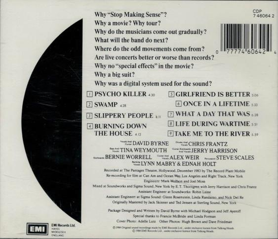 Talking Heads - Stop Making Sense (CD) [2]