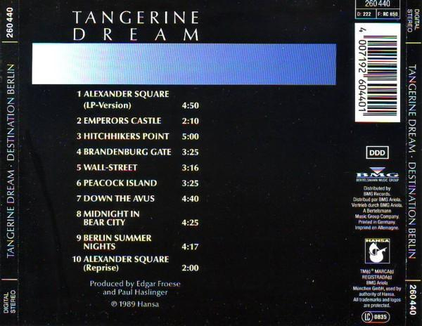 Tangerine Dream - Destination Berlin (From The Original Motion Picture) (CD) [2]