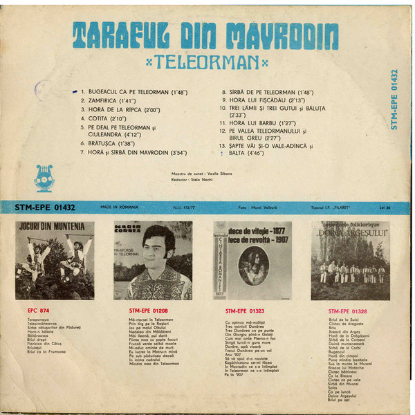 Taraful Din Mavrodin (Teleorman) – Taraful Din Mavrodin (Teleorman) (DISC VINIL) [2]