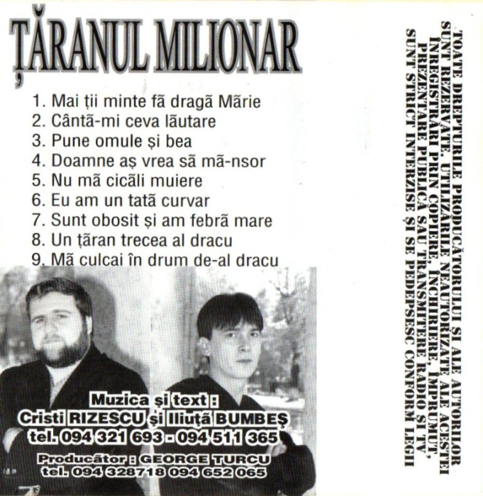 Taranul Milionar - Am ajuns miliardar (Caseta Audio) [2]