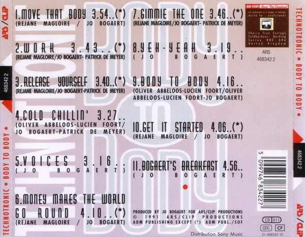 Technotronic - Body To Body (CD) [2]