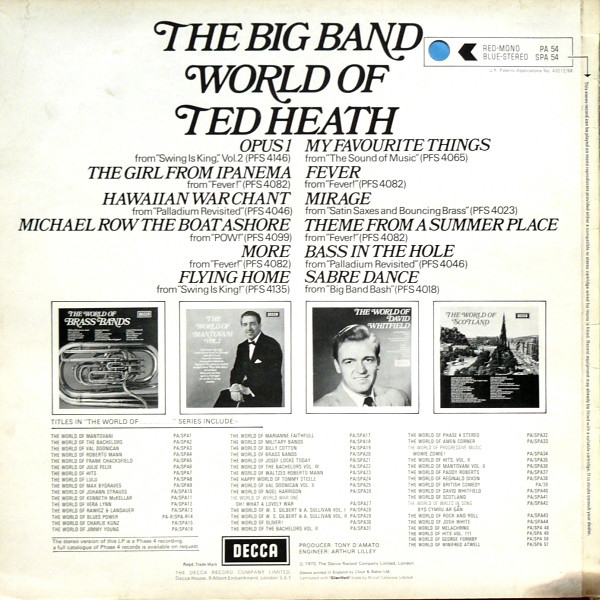 Ted Heath And His Music - The Big Band World Of Ted Heath, (Disc Vinil) [2]