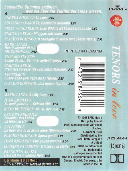 Ten Tenors In Love (Caseta Audio) [2]