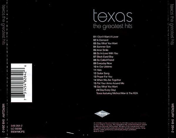 Texas - The Greatest Hits, (CD) [2]