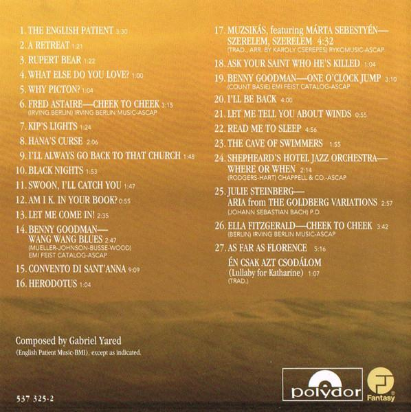 The Academy Of St. Martin-in-the-Fields - The English Patient (Original Soundtrack Recording) (CD Audio) [2]