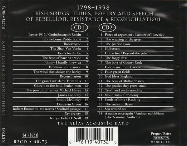 The Alias Acoustic Band - 1798 - 1998 Irish Songs Of Rebellion, Resistance And Reconciliation [2]