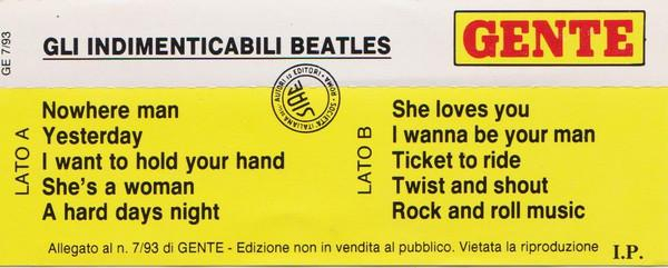 The Beatles - Gli Indimenticabili Beatles , (Casetă Audio) [2]