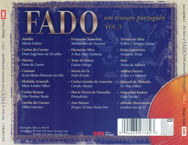 The Best Of Fado (Um Tesouro Português) Vol. 3 (CD) [2]
