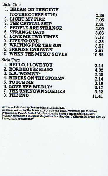 The Doors - The Best Of The Doors (Caseta Audio) [2]