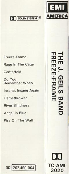 The J. Geils Band - Freeze-Frame (Caseta Audio) [2]