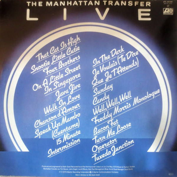 The Manhattan Transfer - Live (Disc Vinil) [2]