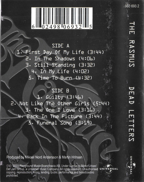 The Rasmus – Dead Letters (CASETA) [2]