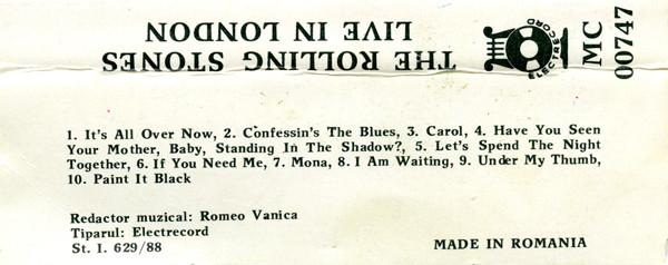 The Rolling Stones - Live In London (Caseta Audio) [2]