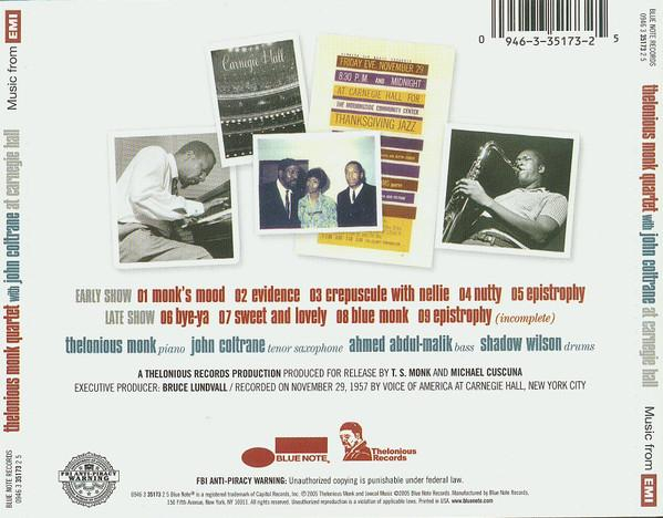 The Thelonious Monk Quartet - At Carnegie Hall [2]