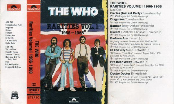 The Who - Rarities Vol.1 "1966-1968", (Casetă Audio) [2]