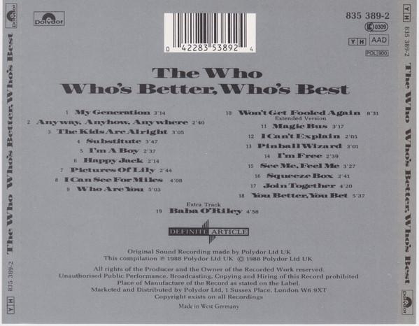 The Who - Who's Better, Who's Best (CD) [2]