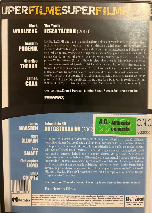 The Yards / Interstate 60 (DVD) [2]