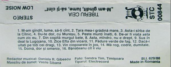 Tiberiu Ceia - M-am Gîndit, Lume, Să-ți Cînt (Caseta Audio) [2]